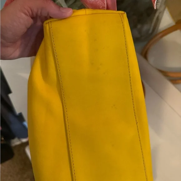 Tory Burch Tan and Yellow Tote Bag - Picture 8 of 10